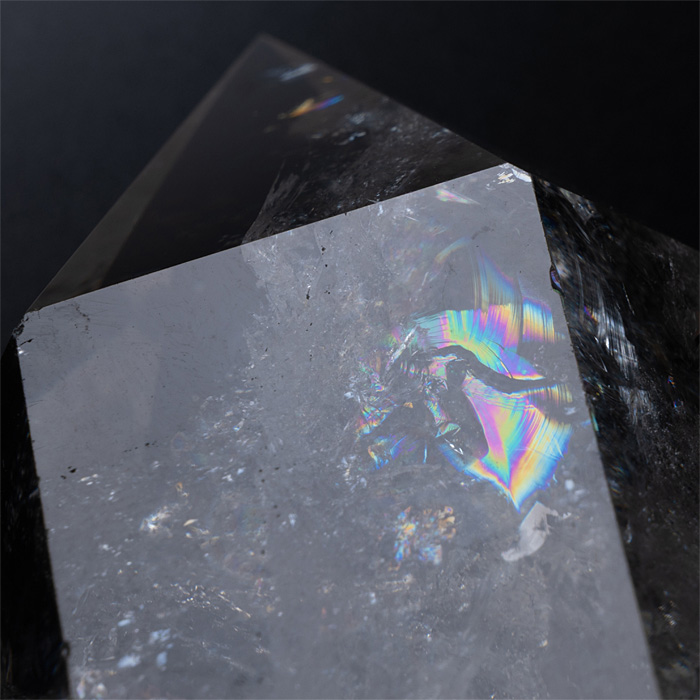 水晶ポイント ナチュラルレインボー水晶 (アイリスクォーツ)