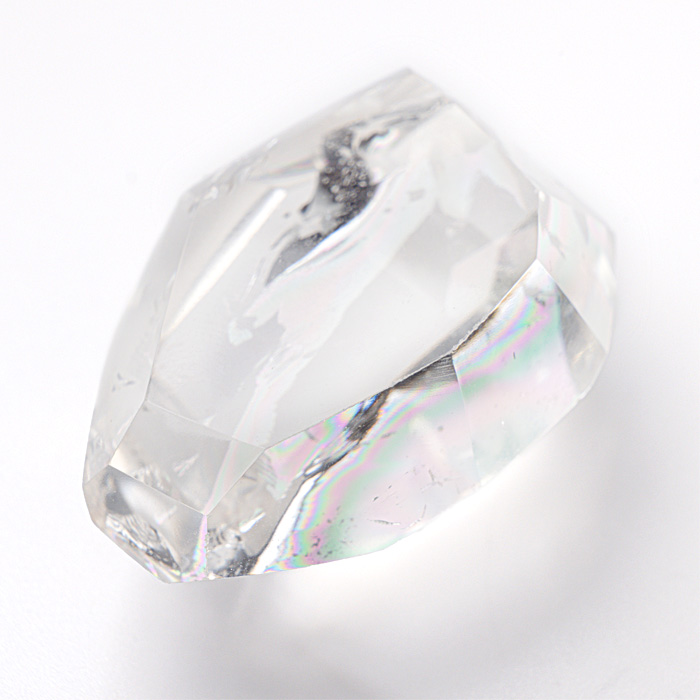 レインボー水晶 (アイリスクォーツ) フリーカット ポリッシュ (磨き石)