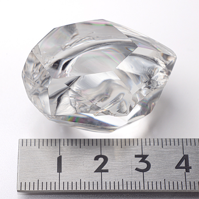 レインボー水晶 (アイリスクォーツ) フリーカット ポリッシュ (磨き石)