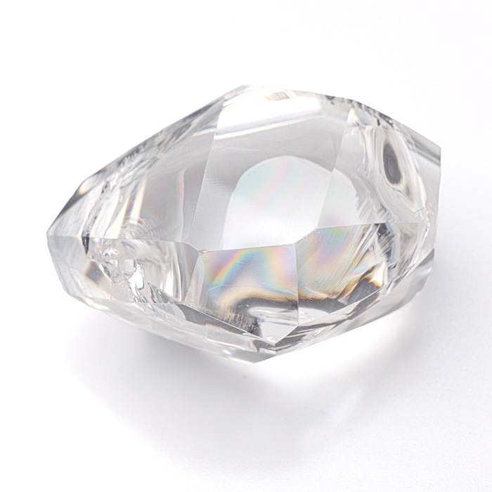 レインボー水晶 (アイリスクォーツ) フリーカット ポリッシュ (磨き石)