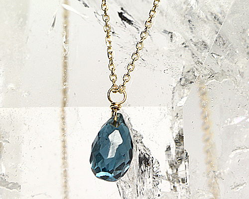 Jewel Drops ロンドンブルートパーズ K18