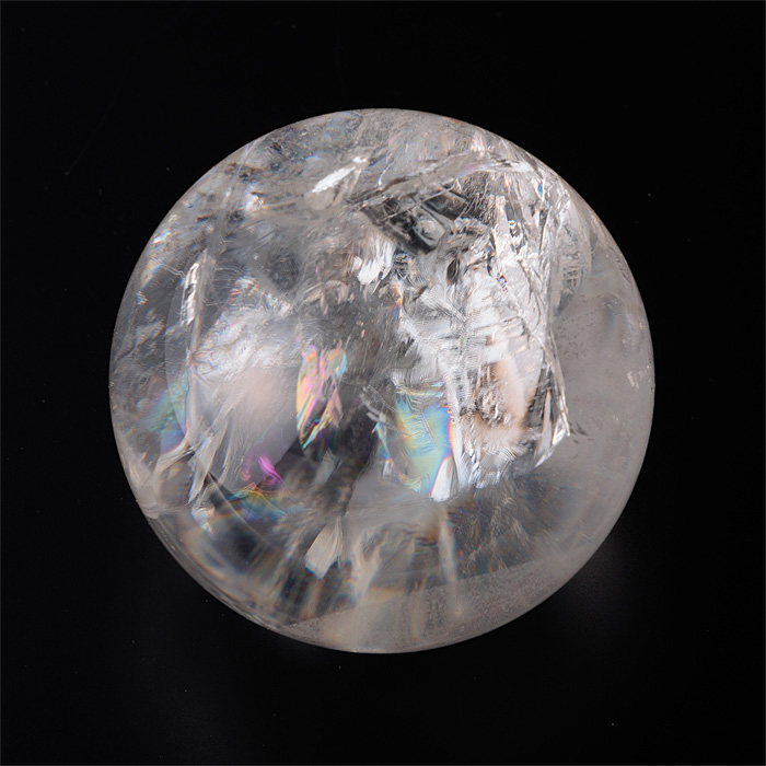 丸玉 ナチュラルレインボー水晶 (アイリスクォーツ)