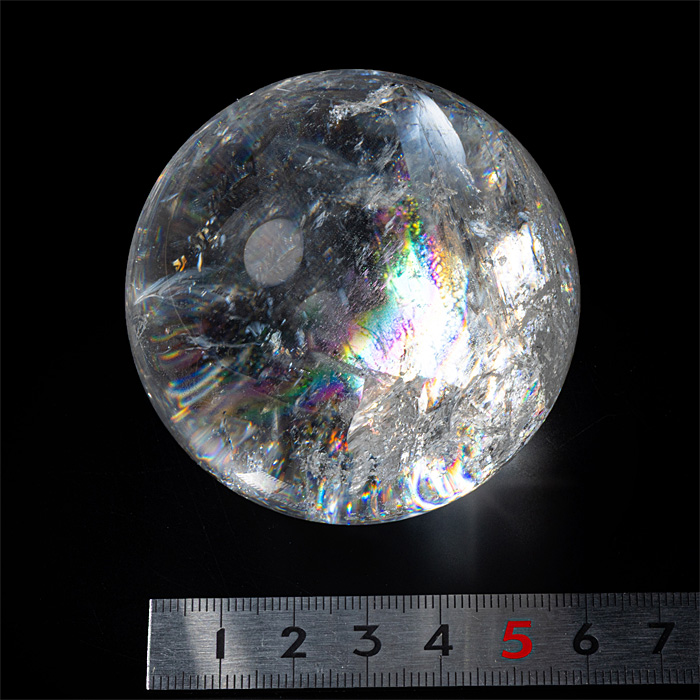 丸玉 ナチュラルレインボー水晶 （アイリスクォーツ）