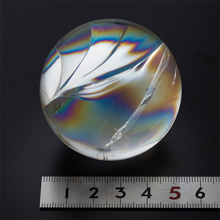 丸玉 ナチュラルレインボー水晶 （アイリスクォーツ）
