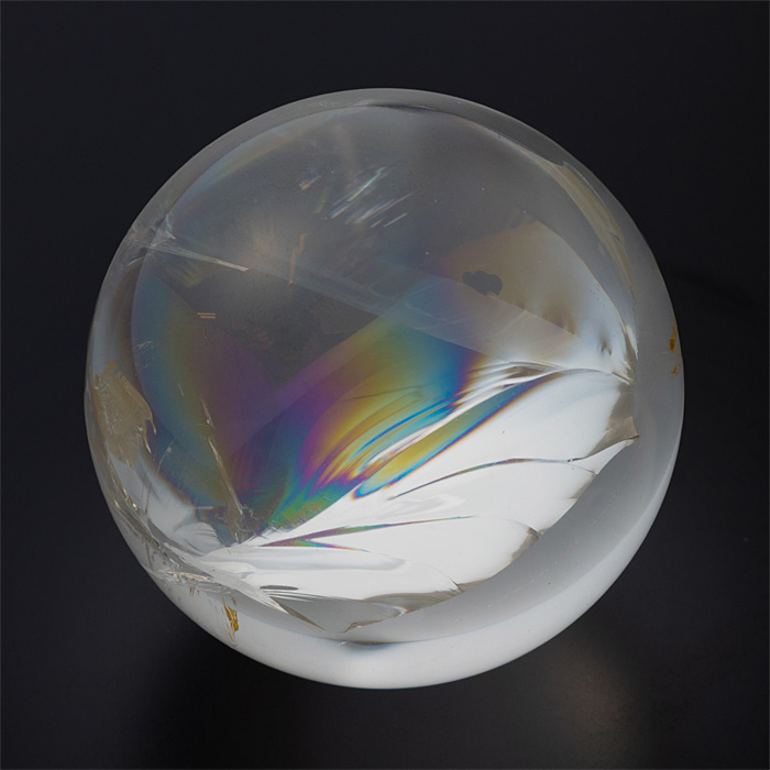 丸玉 ナチュラルレインボー水晶 （アイリスクォーツ）