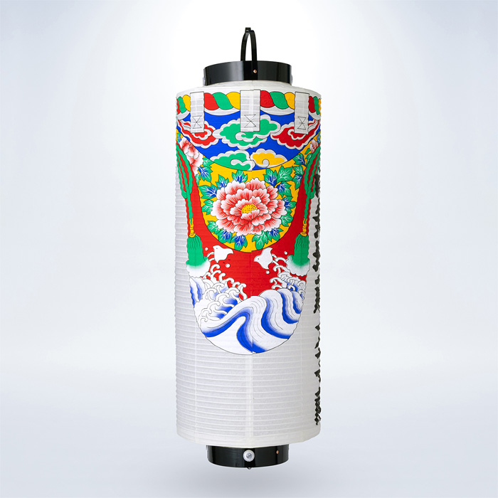 提灯 切長 幕付 南無地蔵大菩薩 直径30cm
