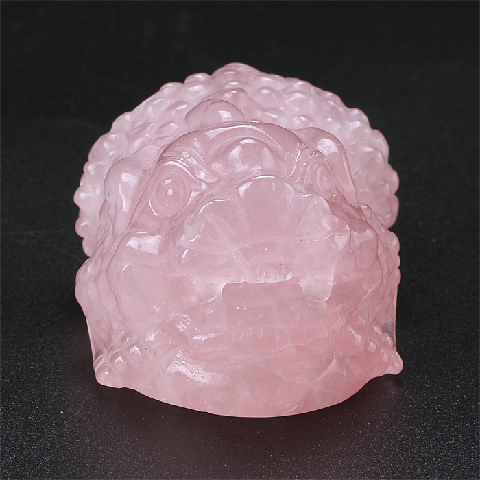 水晶彫刻 貔貅(ヒキュウ) (ローズクォーツ)