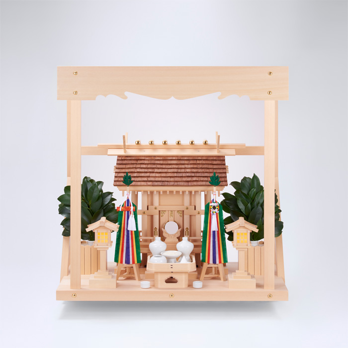 H-3+神棚板（中）+神具フルセット
