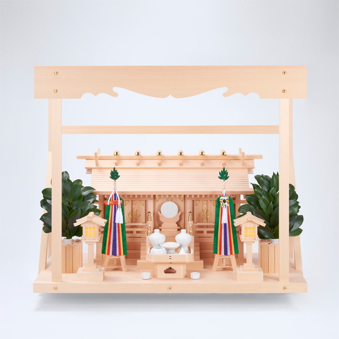 I-7'+神棚板（大）+雲板（大）+神具フルセット