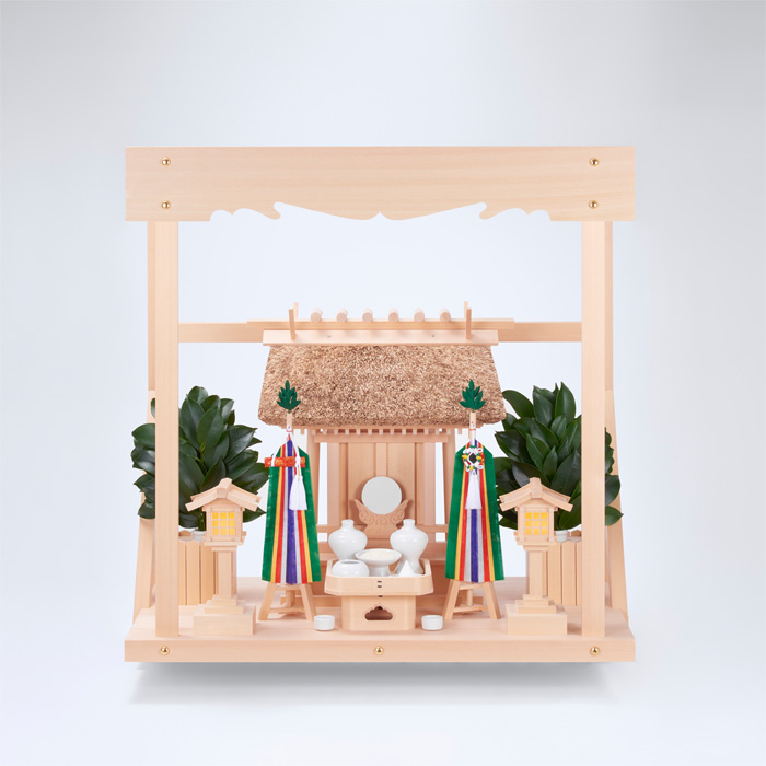 K-14+神棚板(中)+雲板(中)+神具フルセット