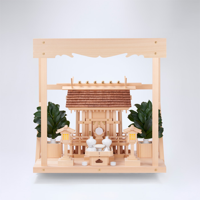 H-3+神棚板（中）+神具ハーフセット