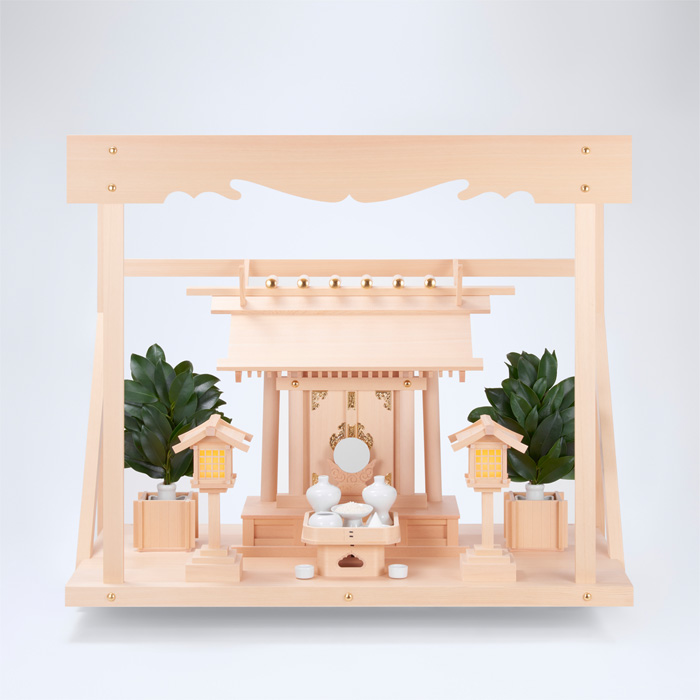 I-21+神棚板（大）+雲板（大）+神具ハーフセット