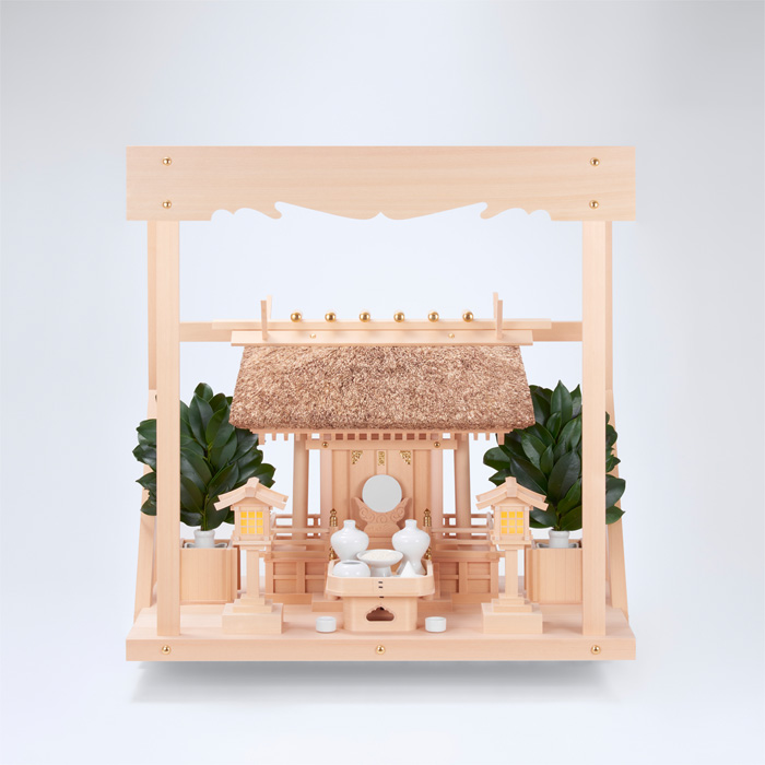 K-10+神棚板（中）+雲板（中）+神具ハーフセット