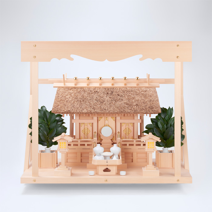 K-17+神棚板(大)+雲板(大)+神具ハーフセット