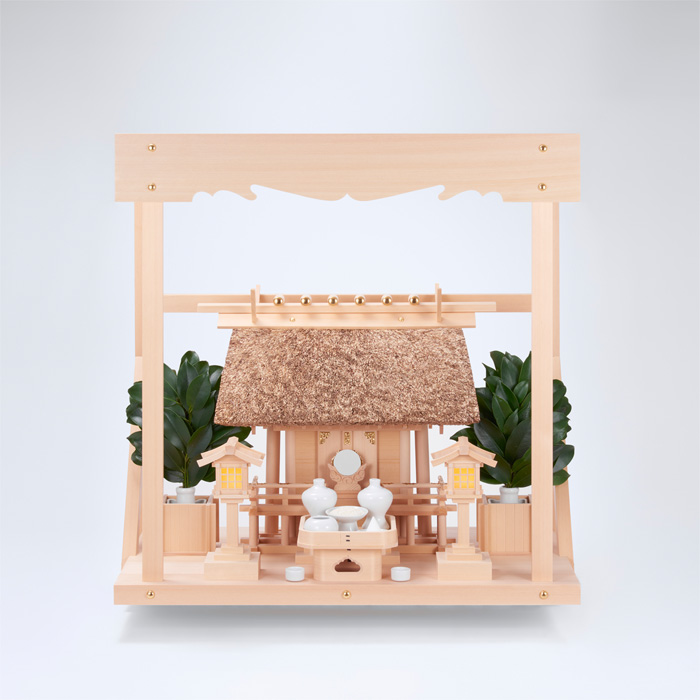 K-3+神棚板(中)+雲板(中)+神具ハーフセット