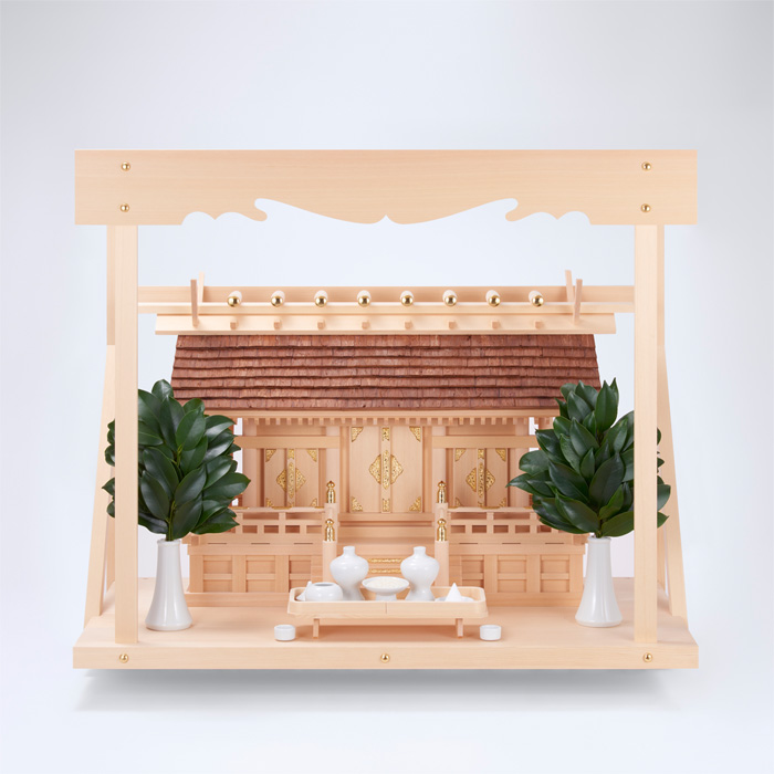 H-4+神棚板（大）+神具ミニセット