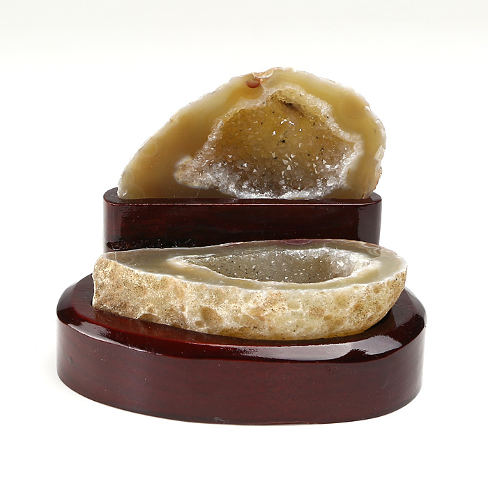 トレジャーメノウ(ジオードメノウ) 台付